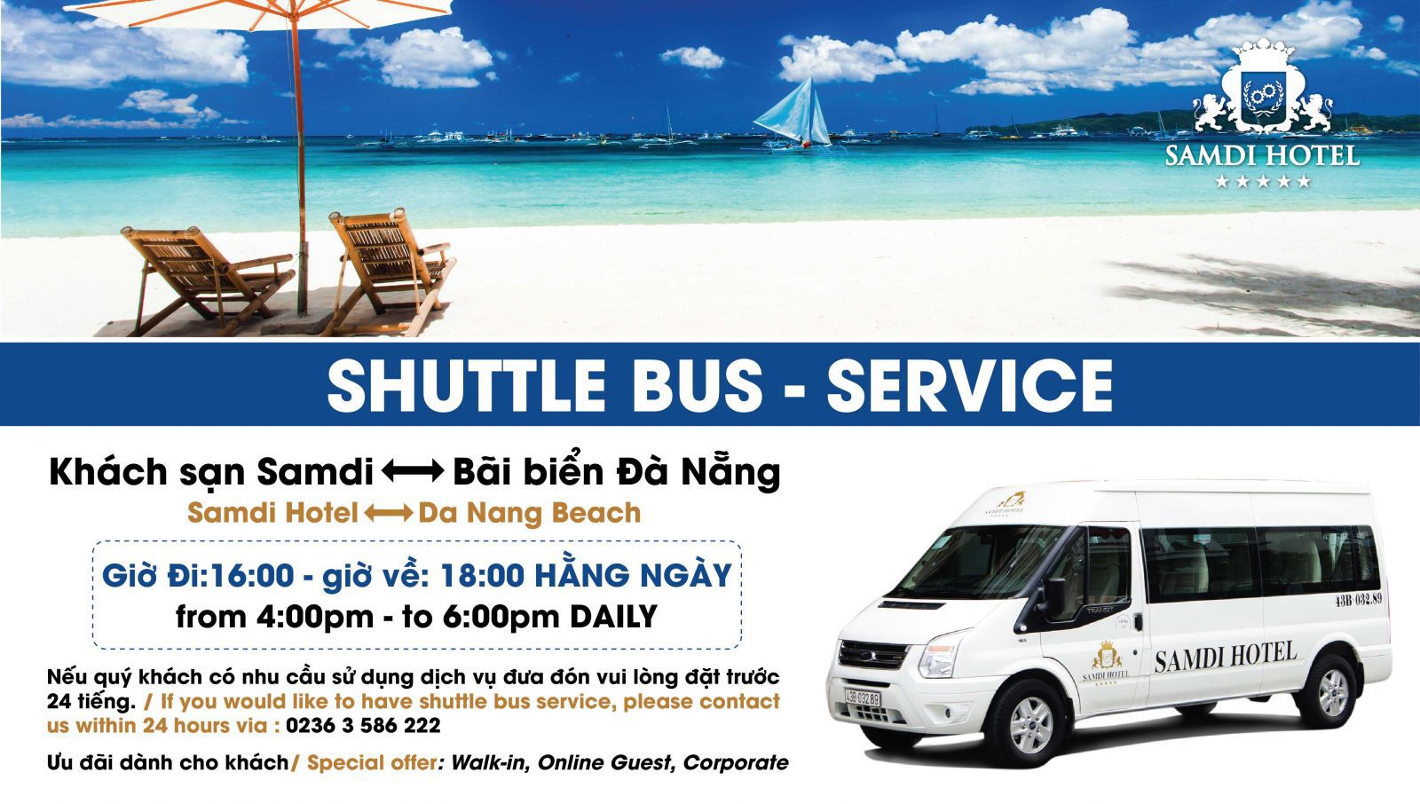 Dịch vụ đưa đón đến bãi biển Đà Nẵng